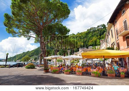 Toscolano-maderno, Italy - September 18, 2016: Beautiful Views Of Toscolano-maderno, A Town And Comu
