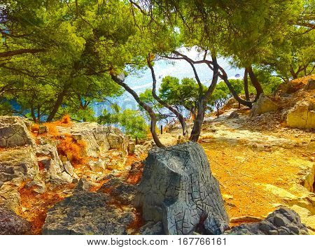 Calanque between Marseille and Cassis Provence France