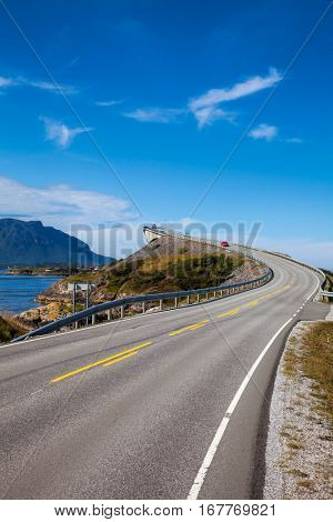 Storseisundet Bridge on the Atlantic Road in Norway