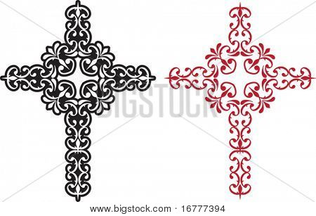 Vector Christian Cross Design abstract background