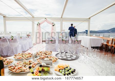 Cocktail Party At Wedding Ceremony