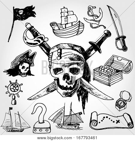 Some Pirate Theme Doodles