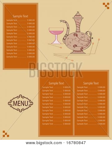 Menu Card Design template