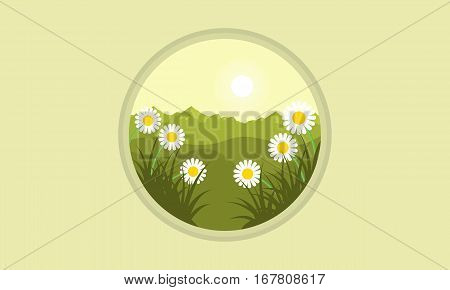 Illustration vector of flower at spring collection stock