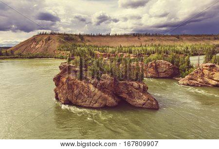 Canadian landscapes of the Klondike
