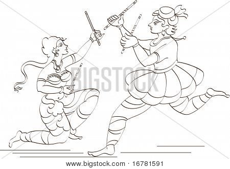Jørgen (Dandia) er en indisk form for dans, der opstod i regionen Gujarat, folk danse rundt