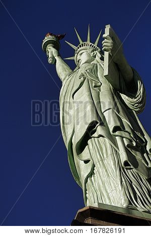 The Statue of Liberty is a colossal copper statue designed by Auguste Bartholdi a French sculptor was built by Gustave Eiffel