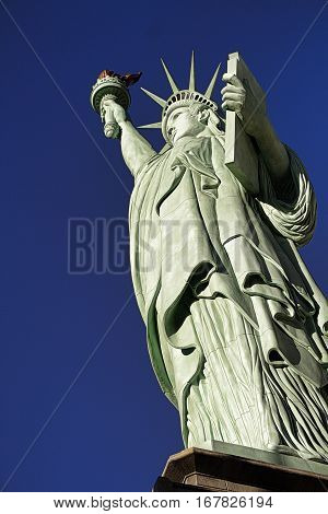 The Statue of Liberty is a colossal copper statue designed by Auguste Bartholdi a French sculptor was built by Gustave Eiffel