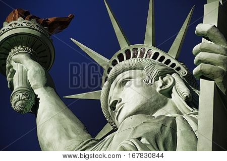 The Statue of Liberty is a colossal copper statue designed by Auguste Bartholdi a French sculptor was built by Gustave Eiffel