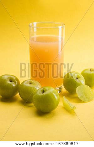 Ayurvedic Amla or Indian Gooseberry Juice, healthy diet