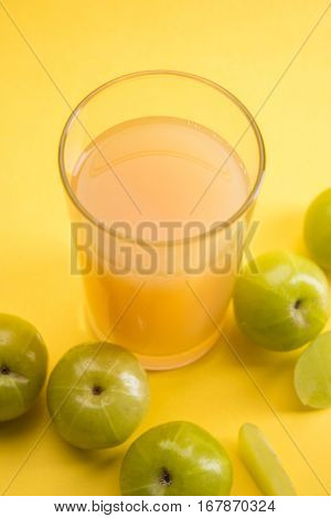 Ayurvedic Amla or Indian Gooseberry Juice, healthy diet