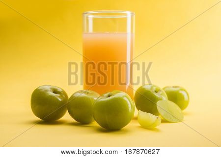 Ayurvedic Amla or Indian Gooseberry Juice, healthy diet