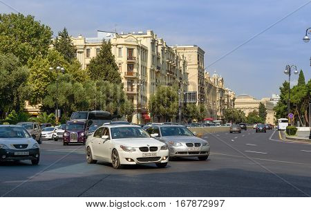 City Traffic In Baku