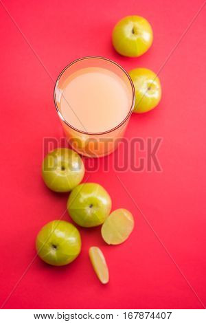 Ayurvedic Amla or Indian Gooseberry Juice, healthy diet