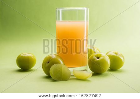 Ayurvedic Amla or Indian Gooseberry Juice, healthy diet