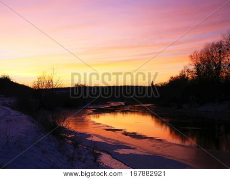 clouds on a yellowish scarlet sunset photos micro-stock