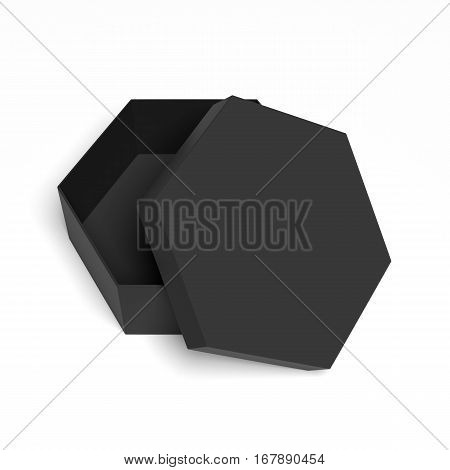 Blank cardboard box template on a grey background, packaging collection, 3D rendering
