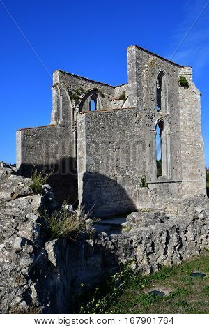 La Flotte France - september 25 2016 : the Notre Dame de Re cistercian abbey