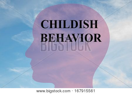 Childish Behavior Concept