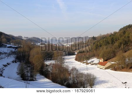 Winter landscape  / Frosty Day / Oberstetten (Germany)