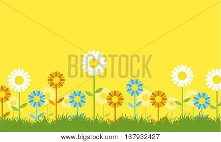 Flower spring background collection stock vector art