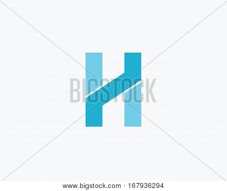 Letter H icon alphabet symbol. Letter H logo icon design vector sign.