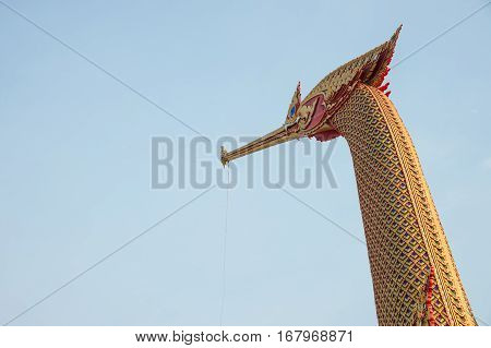 Head Of Swan From Suphannahong Boat, Wat Cha Lor Temple, Thailand