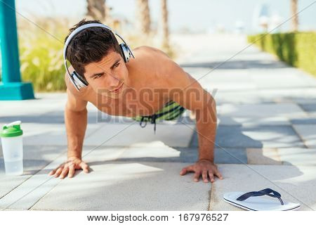 Doing Push Up