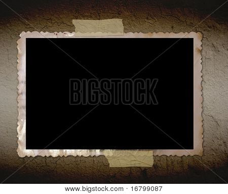 altes Photo an Wand