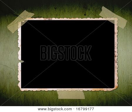 altes Photo an Wand