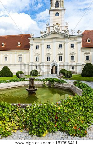benedictine monastery with garden in Altenburg, Lower Austria, Austria