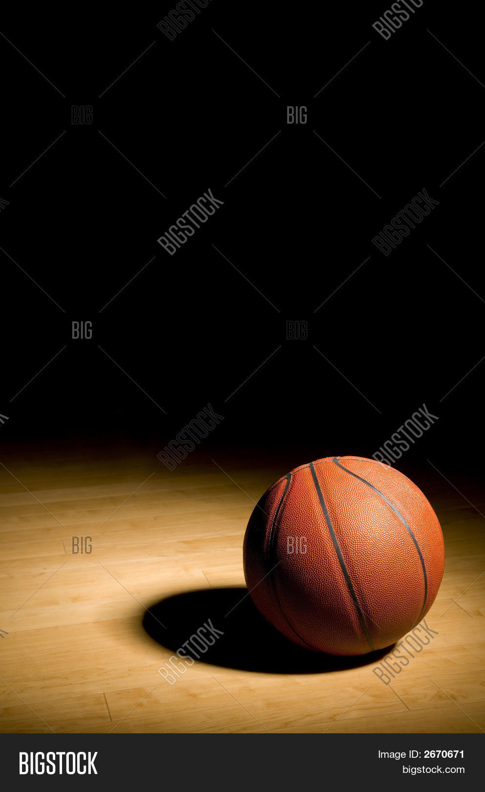 Basketball On Hardwood Image & Photo (Free Trial) Bigstock