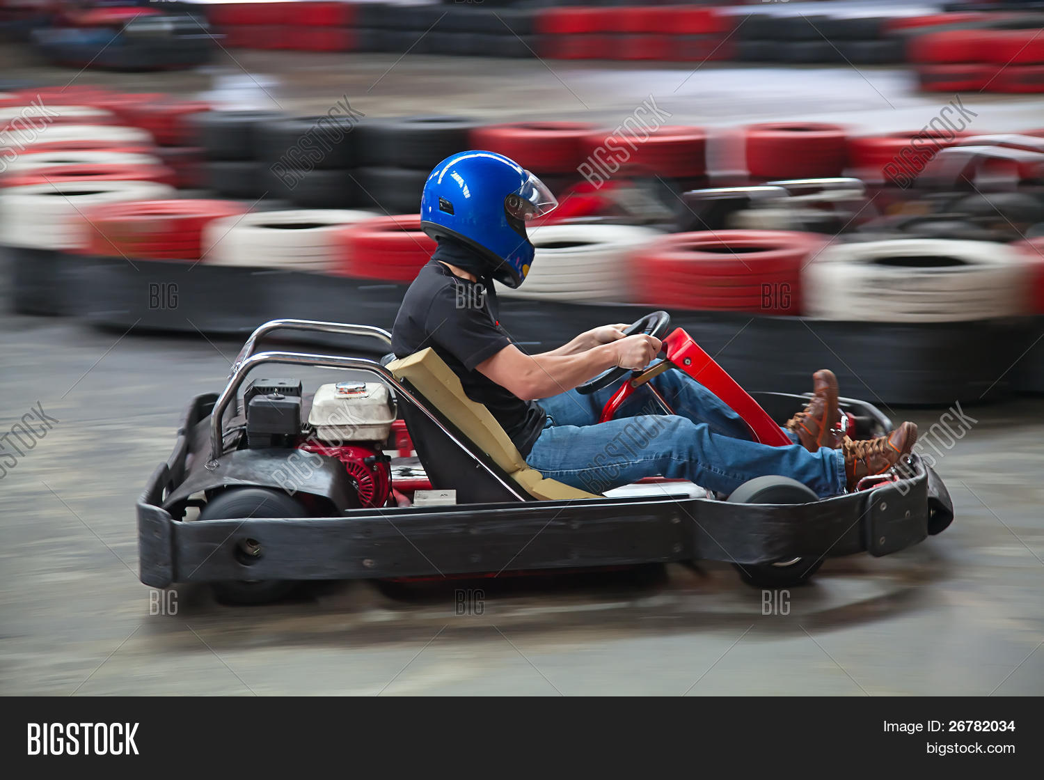 Indoor Carting Race ( Image & Photo (Free Trial) | Bigstock