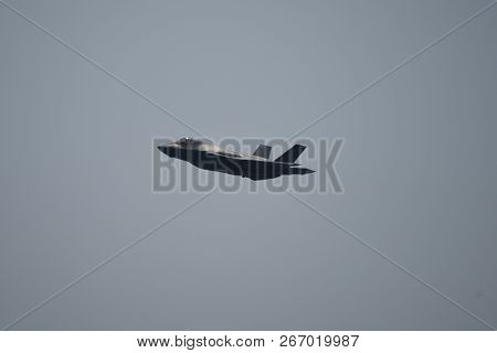 Lockheed Martin F-35 Lightning Ii Performing During The Chicago Air And Water Show, Chicago, Il Augu