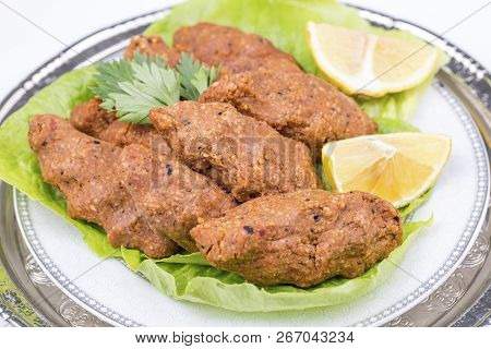 Traditional Delicious Turkish Foods; Bulgur Kofte (cig Kofte)