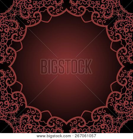 Frame For Text In The Indian Style.