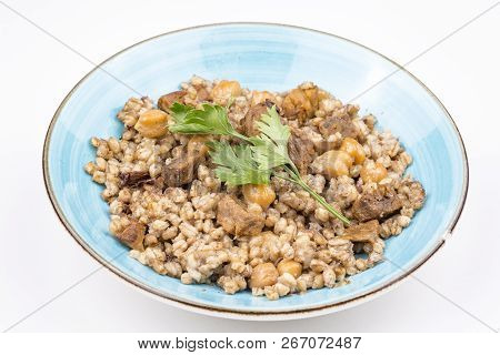 Traditional Delicious Turkish Foods; Meat Bulgur Pilav (asir Pilav)