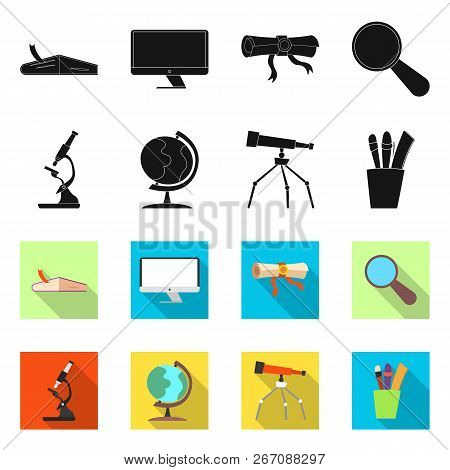 Vector Design Of Education And Learning Icon. Set Of Education And School Stock Symbol For Web.