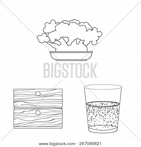 Vector Illustration Of Dreams And Night Sign. Set Of Dreams And Bedroom Vector Icon For Stock.