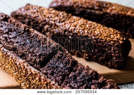 Ay Coregi / Turkish Pastry With Chocolate, Sesame And Dried Raisin.