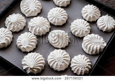 Turkish Beze Or Meringues On Tray