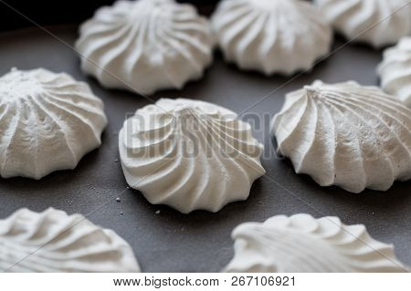 Turkish Beze Or Meringues On Tray