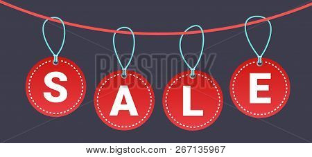 Black Friday Special Offer Poster Shopping Prize Tags With Sale Text Holiday Promotion Concept Horiz