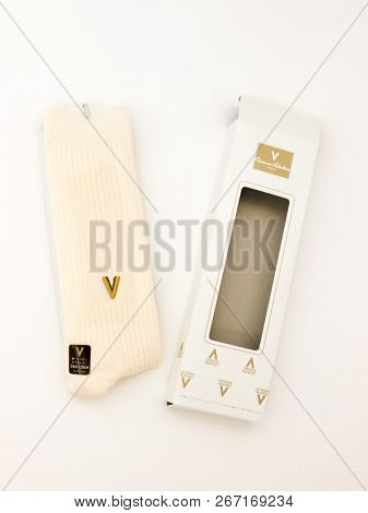 GOMEL, BELARUS - October 21, 2018: Giovanni Valentino socks. Giovanni Valentino is a manufacturer of cutting edge leather goods, primarily handbags.