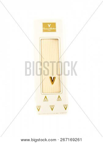GOMEL, BELARUS - October 21, 2018: Giovanni Valentino socks. Giovanni Valentino is a manufacturer of cutting edge leather goods, primarily handbags.