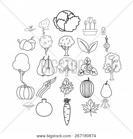 Gdn Icons Set. Outline Set Of 25 Gdn Vector Icons For Web Isolated On White Background