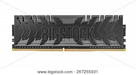 Ram Ddr4 Memory Modules Isolated On White Background.