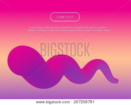 Abstract Background With 3d Wavy Shape And Gradient Colors