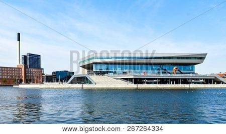 Building Of The Library And Cultural Center Dokk1 In Aarhus In Denmark
