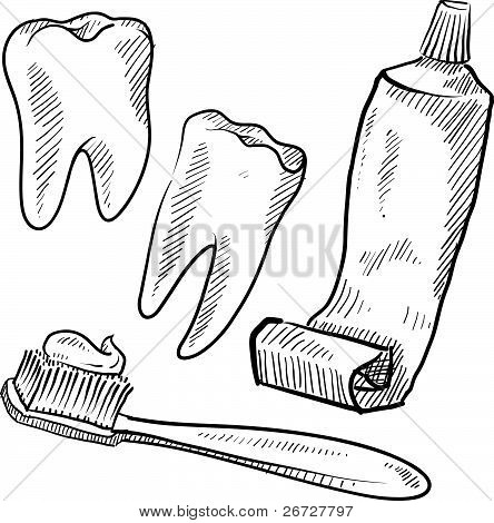 Dental objekter skitse